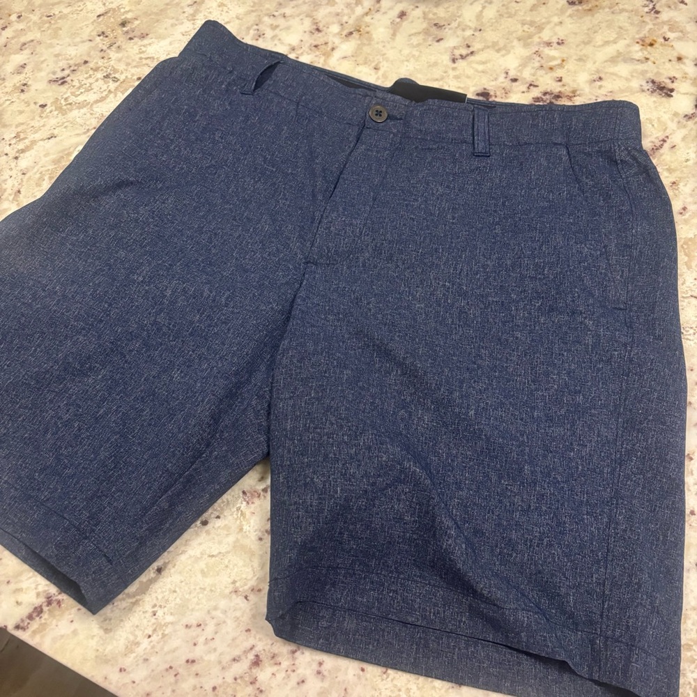Under Armour Men's Navy Flat Front Shorts